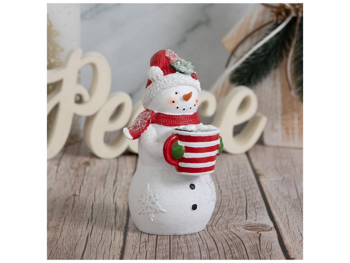 Snowman Holding Striped Hot Cocoa Mug | Hobby Lobby | 206344329
