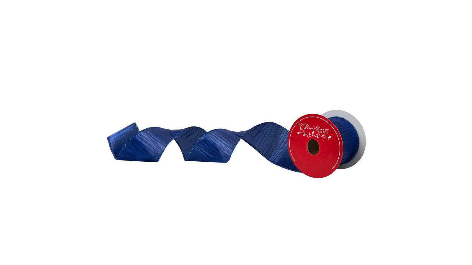 手品 Blue ribbon 2個 Royal Blue Wired Edge Ribbon - 2 1/2