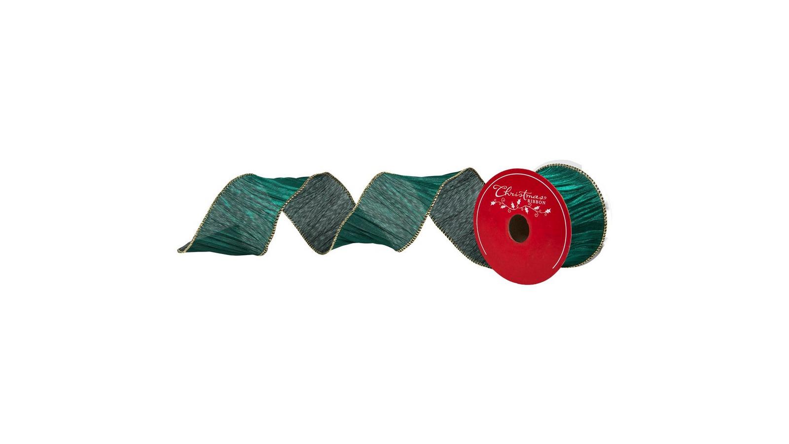 Green Crinkled Wired Edge Ribbon | Hobby Lobby | 206345300