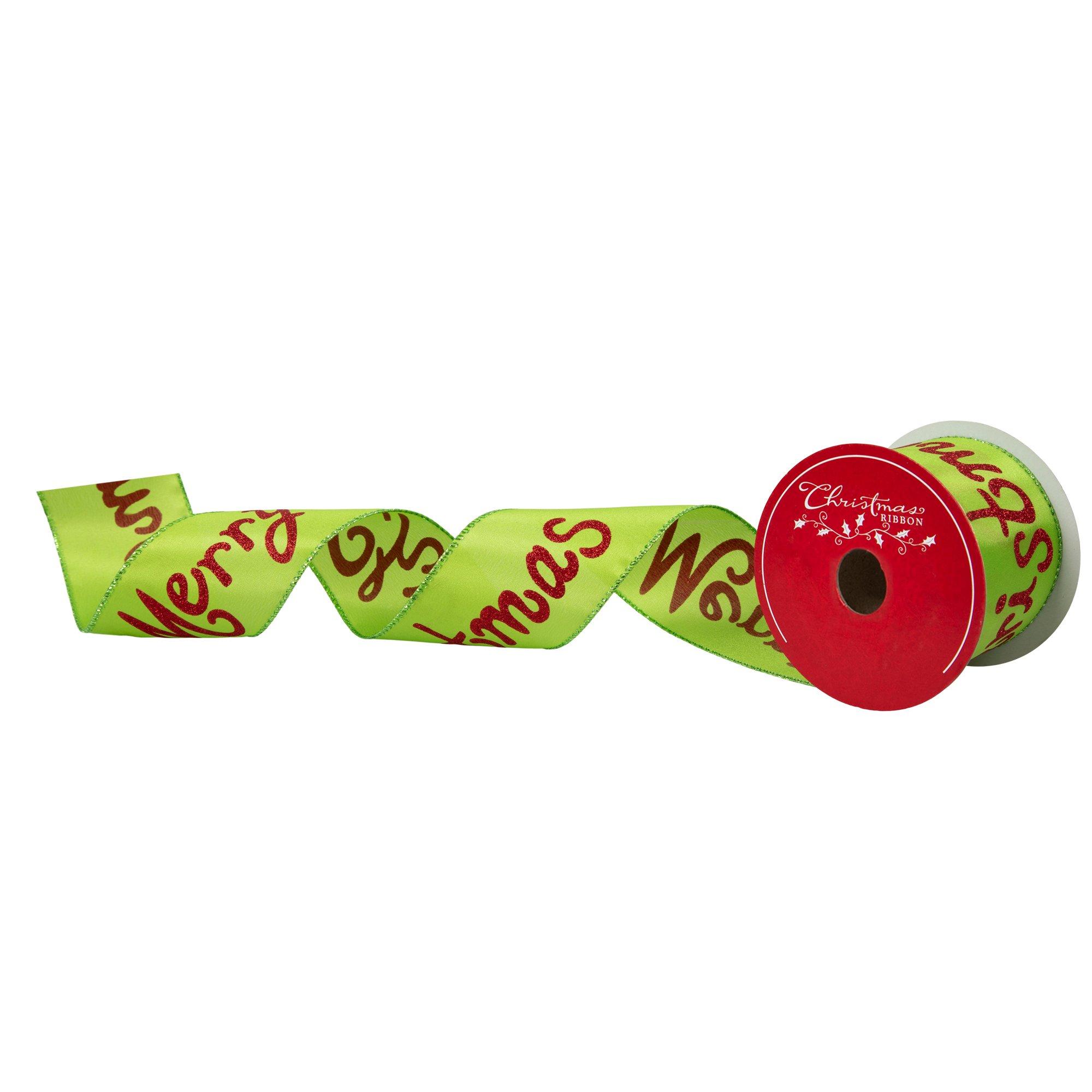 Champagne Metallic Wired Edge Mesh Ribbon - 2 1/2