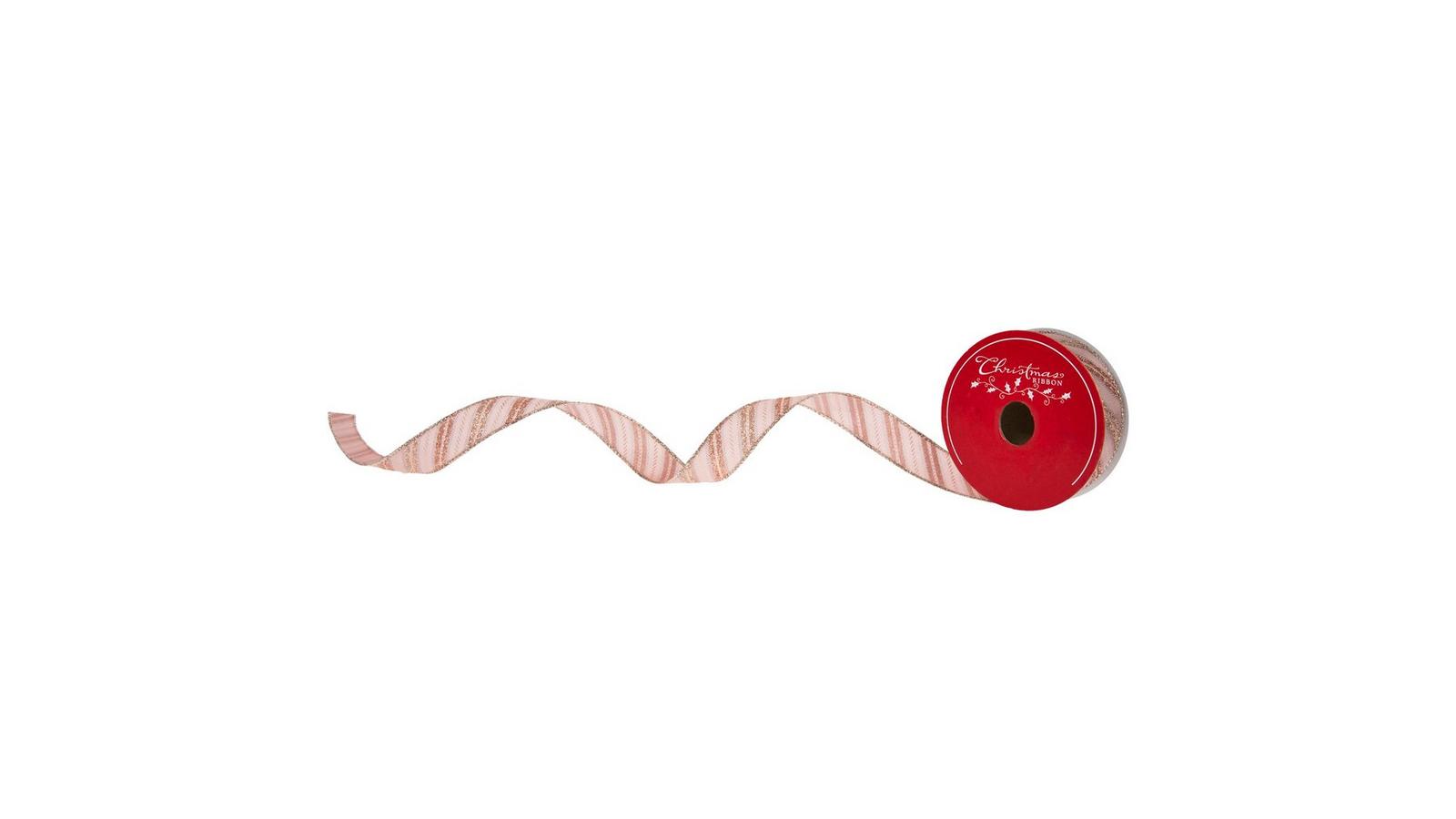 Rose Gold Striped Wired Edge Ribbon | Hobby Lobby | 206346456
