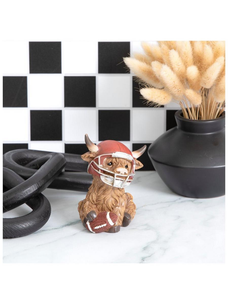 cow football helmet Highland Cow Wearing Football Helmet | Hobby Lobby