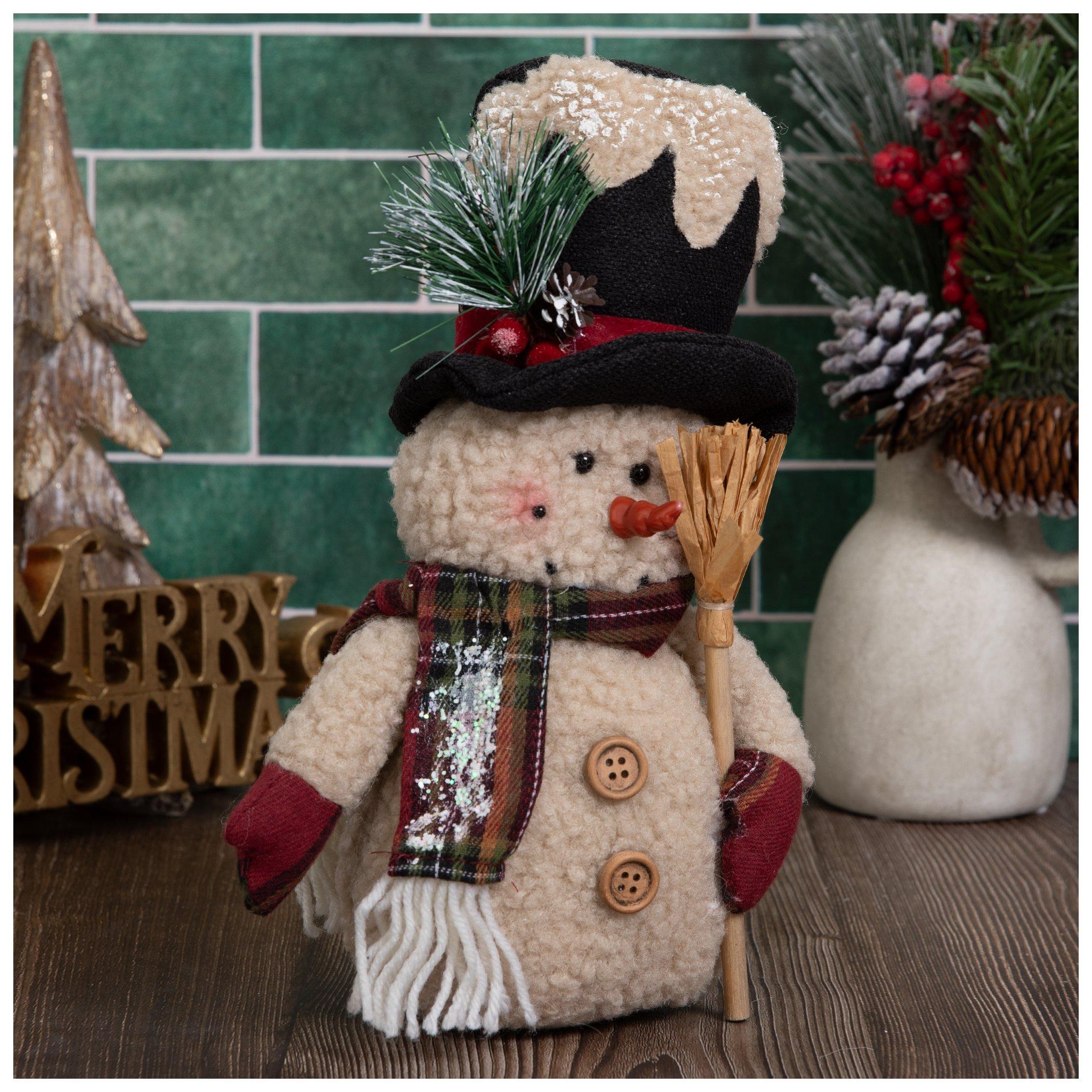 Plush Snowman Holding Broom | Hobby Lobby | 206357917