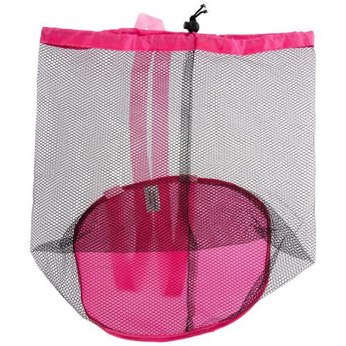 Blue - Net Drawstring Backpack