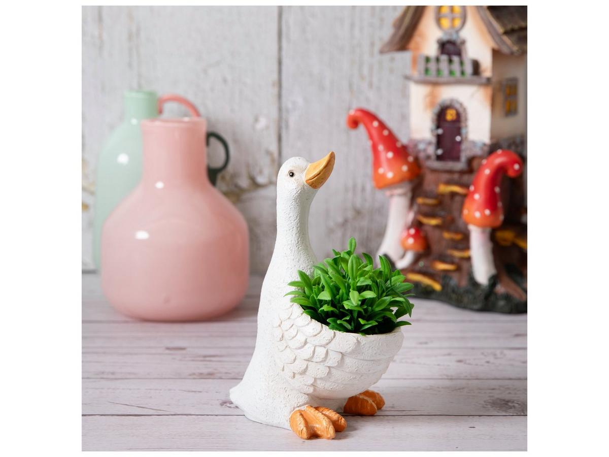 White Duck Holding Greenery | Hobby Lobby | 206387179