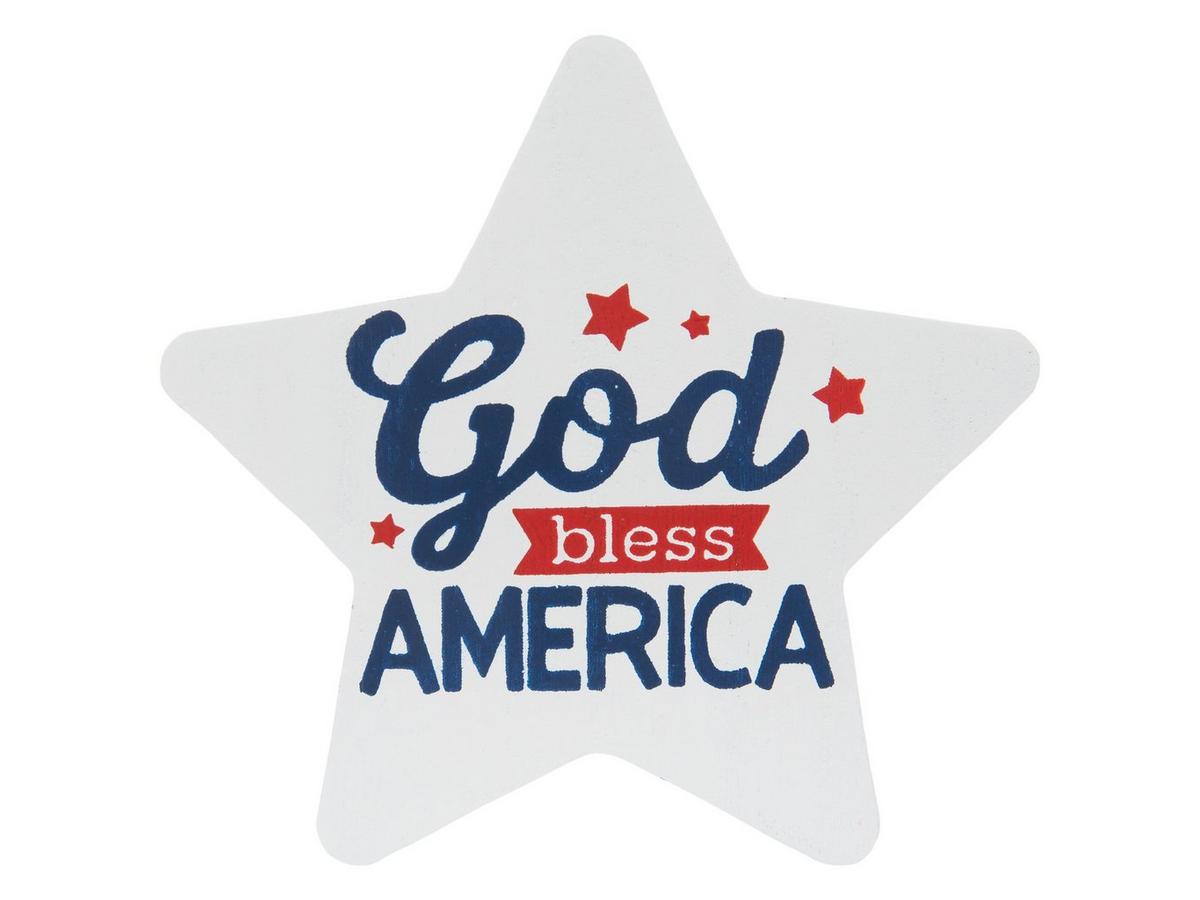 God Bless America Star Wood Decor | Hobby Lobby | 206400220