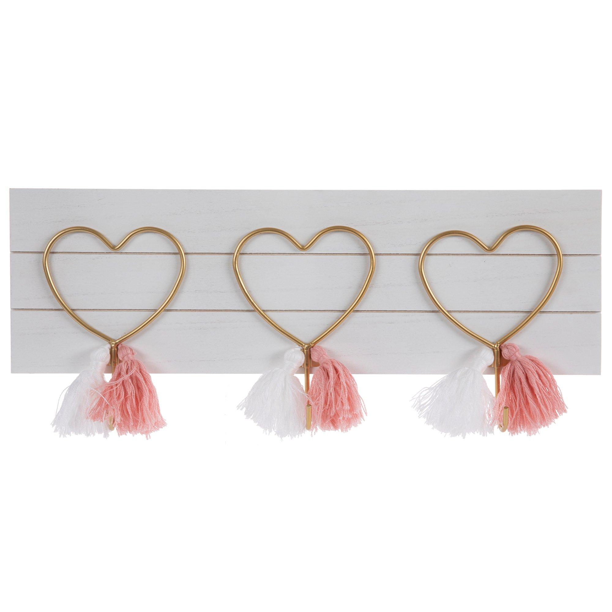 Hearts Wood Wall Decor With Hooks Hobby Lobby 2064020