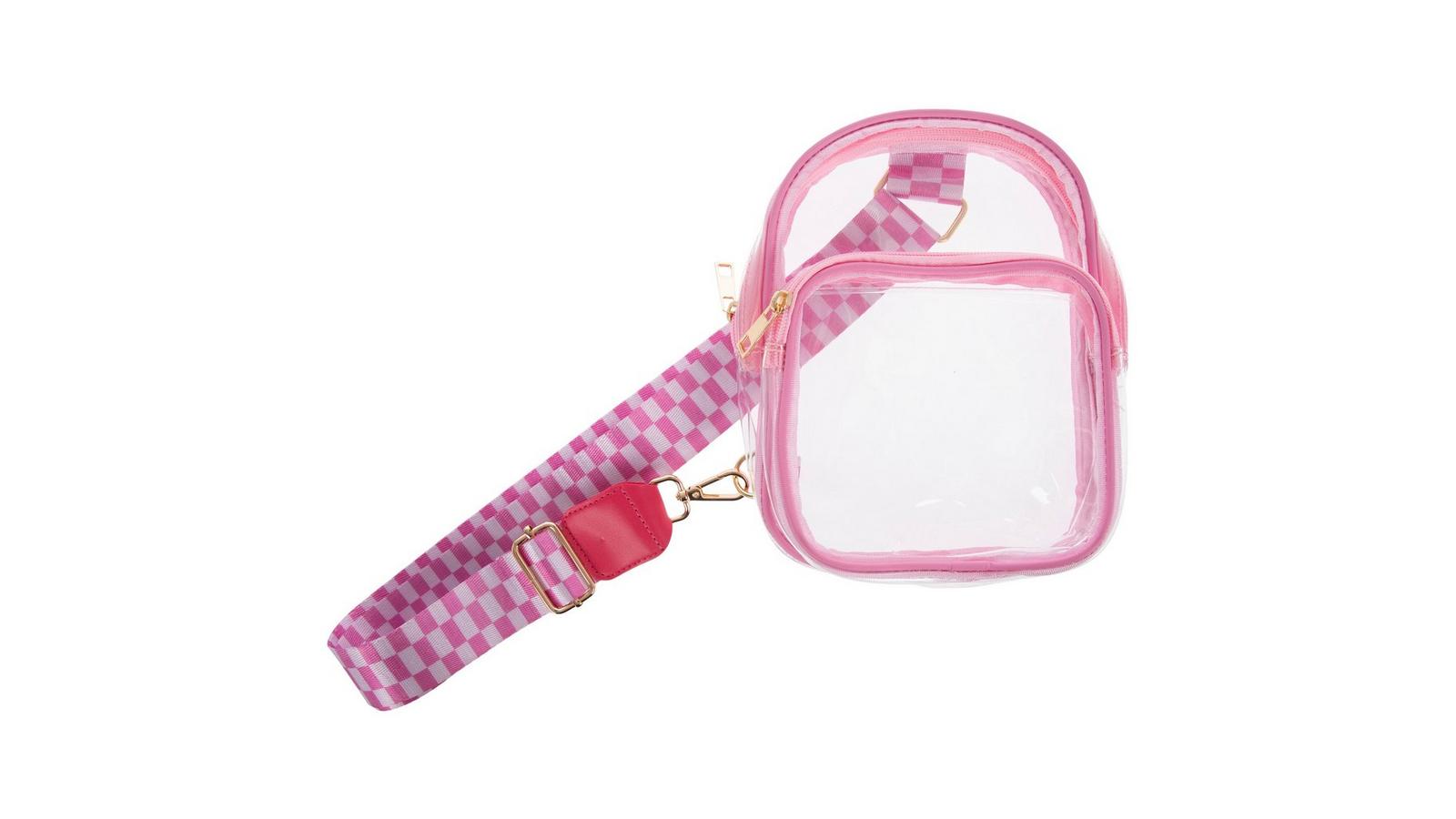 Pink Checkered Sling Crossbody Handbag | Hobby Lobby | 206402291