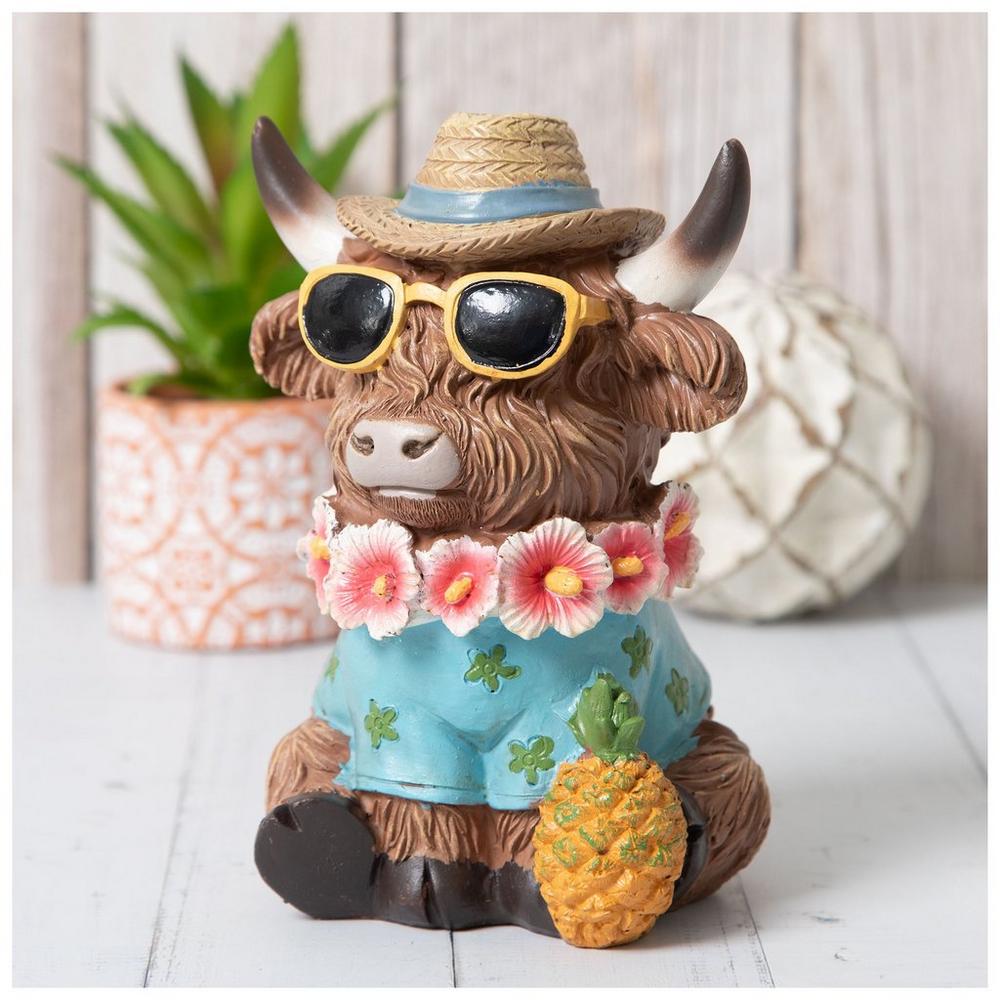 Highland Cow With Pineapple Figurine | Hobby Lobby | 206402911