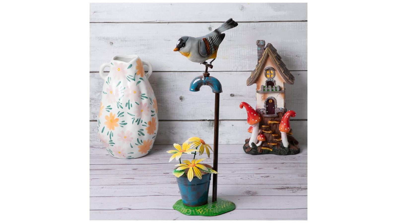 Bird With Faucet Metal Statue | Hobby Lobby | 206404610