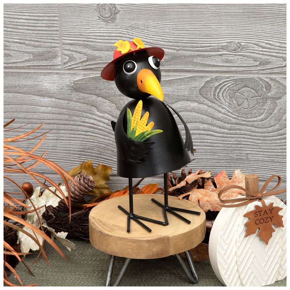 Bouncy Metal Crow With Corn | Hobby Lobby | 206410831