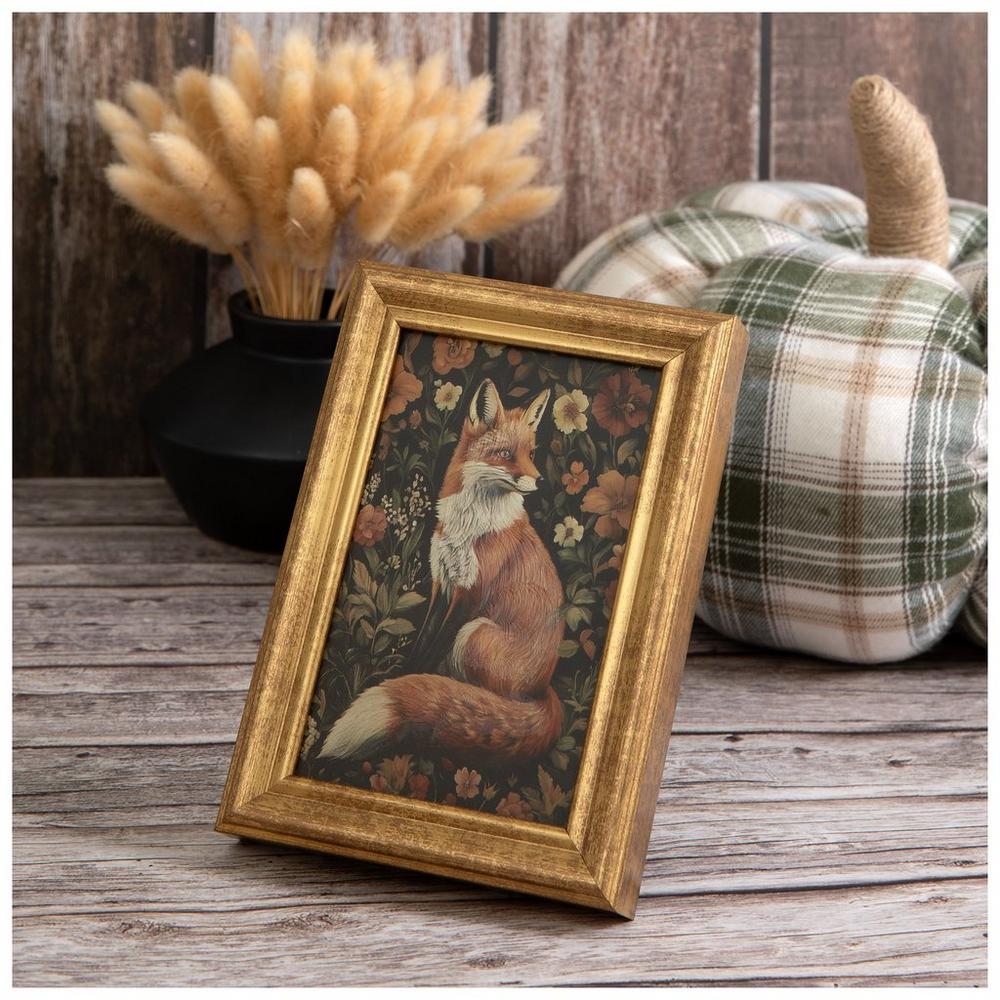 Floral Fox Framed Wood Decor | Hobby Lobby | 206412282
