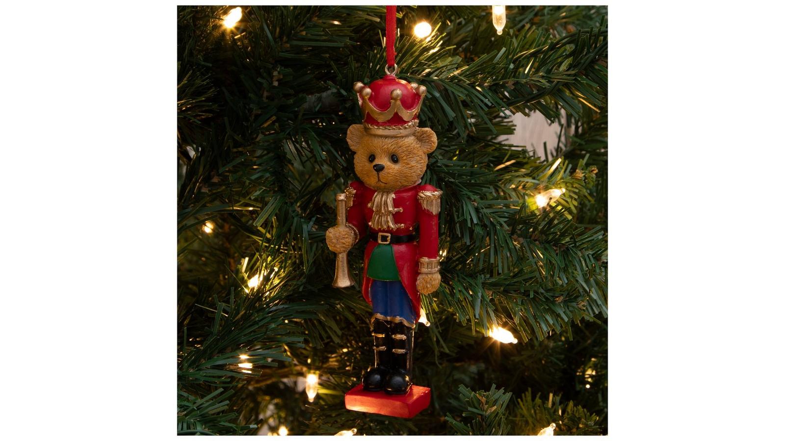 Teddy Bear With Crown Ornament | Hobby Lobby | 206420277