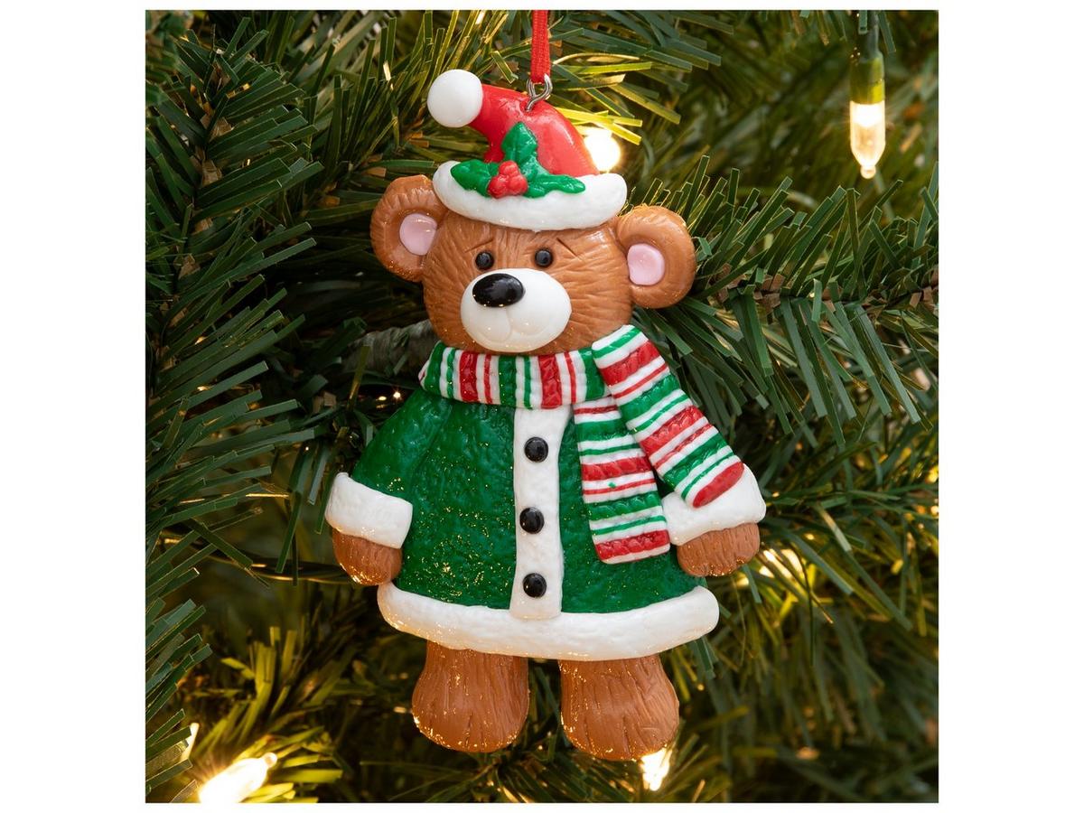 Green Coat Teddy Bear Ornament | Hobby Lobby | 206420582