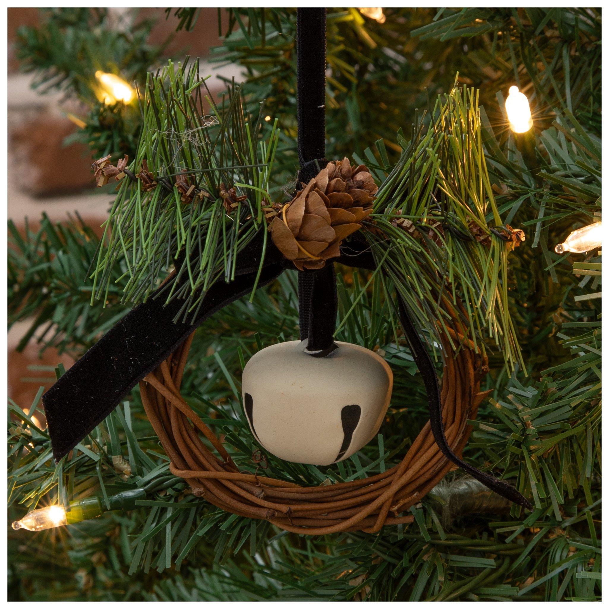 Pine Wreath With White Bell Ornament | Hobby Lobby | 206424832