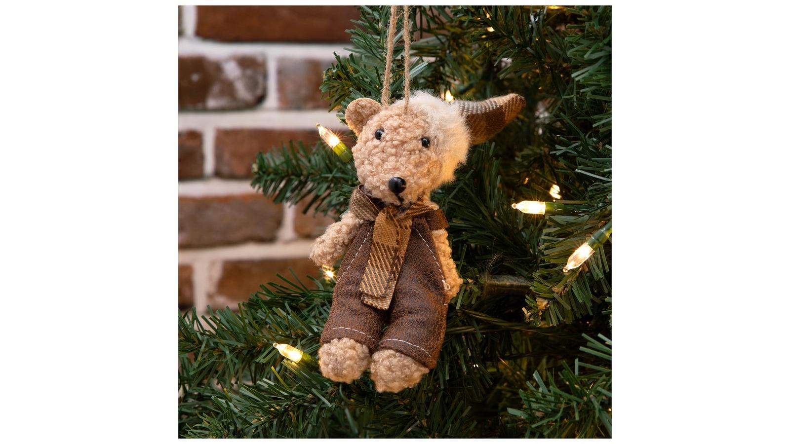 Brown Overalls Teddy Bear Ornament | Hobby Lobby | 206425086