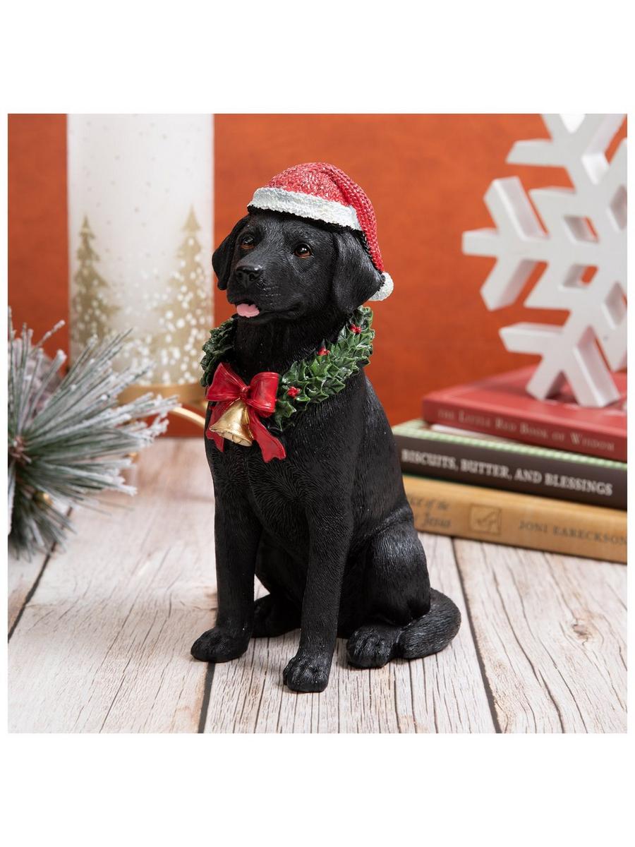 Black Lab Holiday Figurine | Hobby Lobby | 206441034