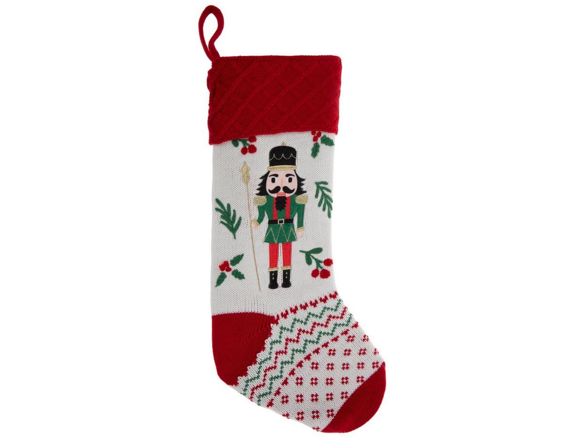 Red Cuff Knitted Nutcracker Stocking | Hobby Lobby | 206441448
