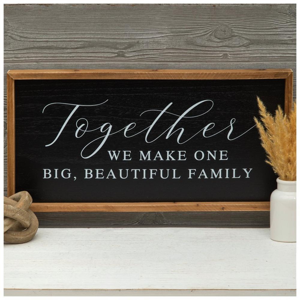 One Big Beautiful Family Wood Wall Decor
