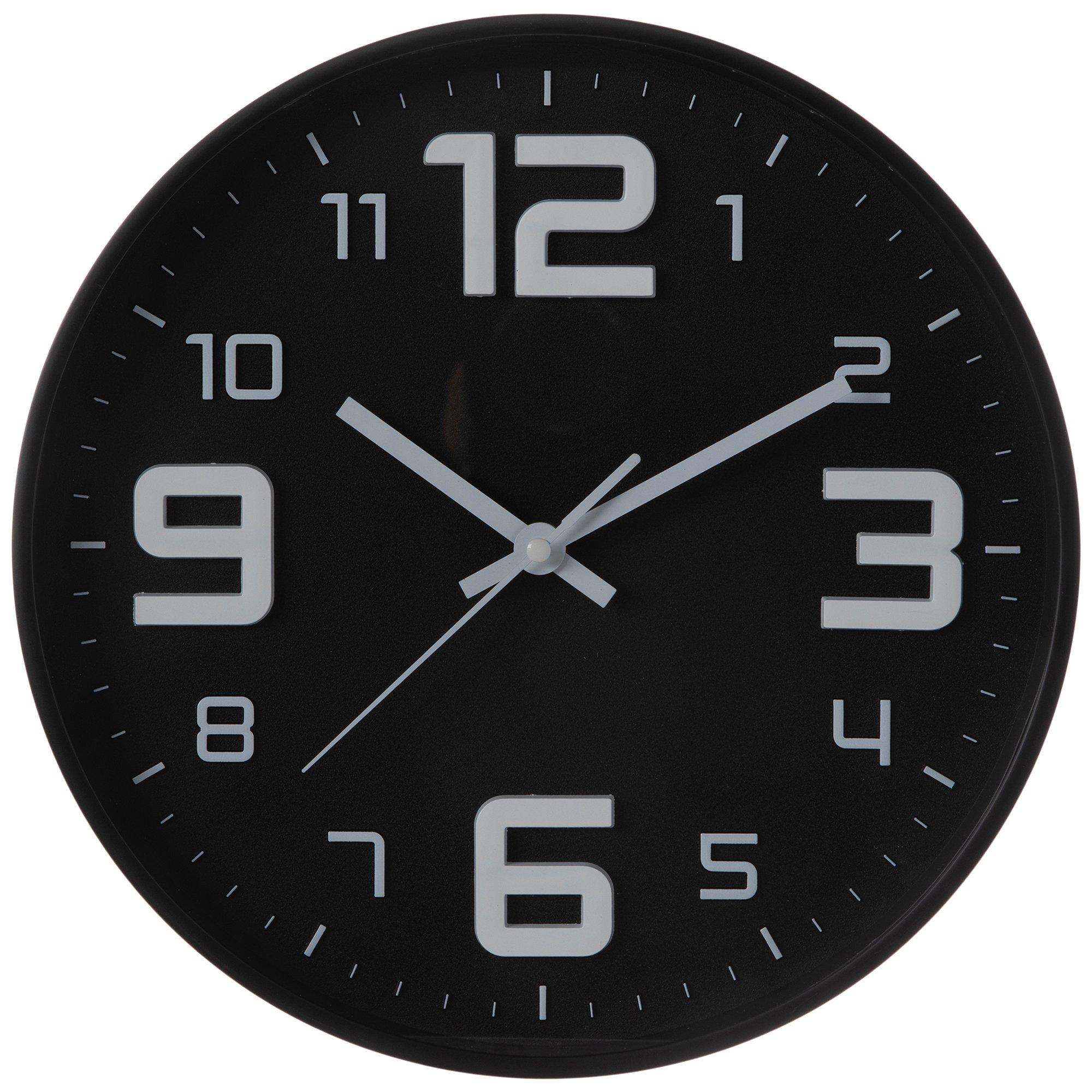 Modern Black & White Wall Clock Hobby Lobby 2064962