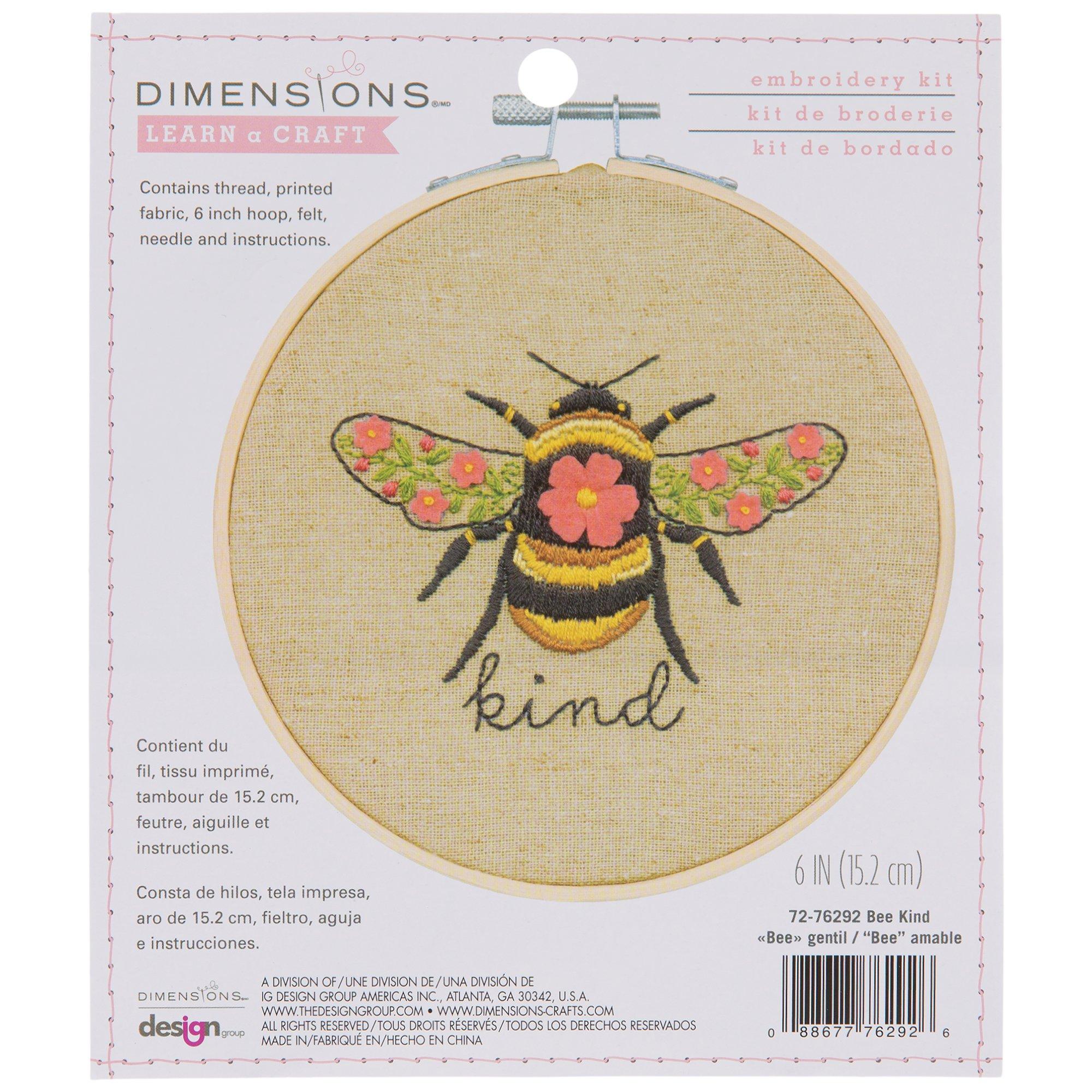 Blooming Bees Ribbon Embroidery Kit