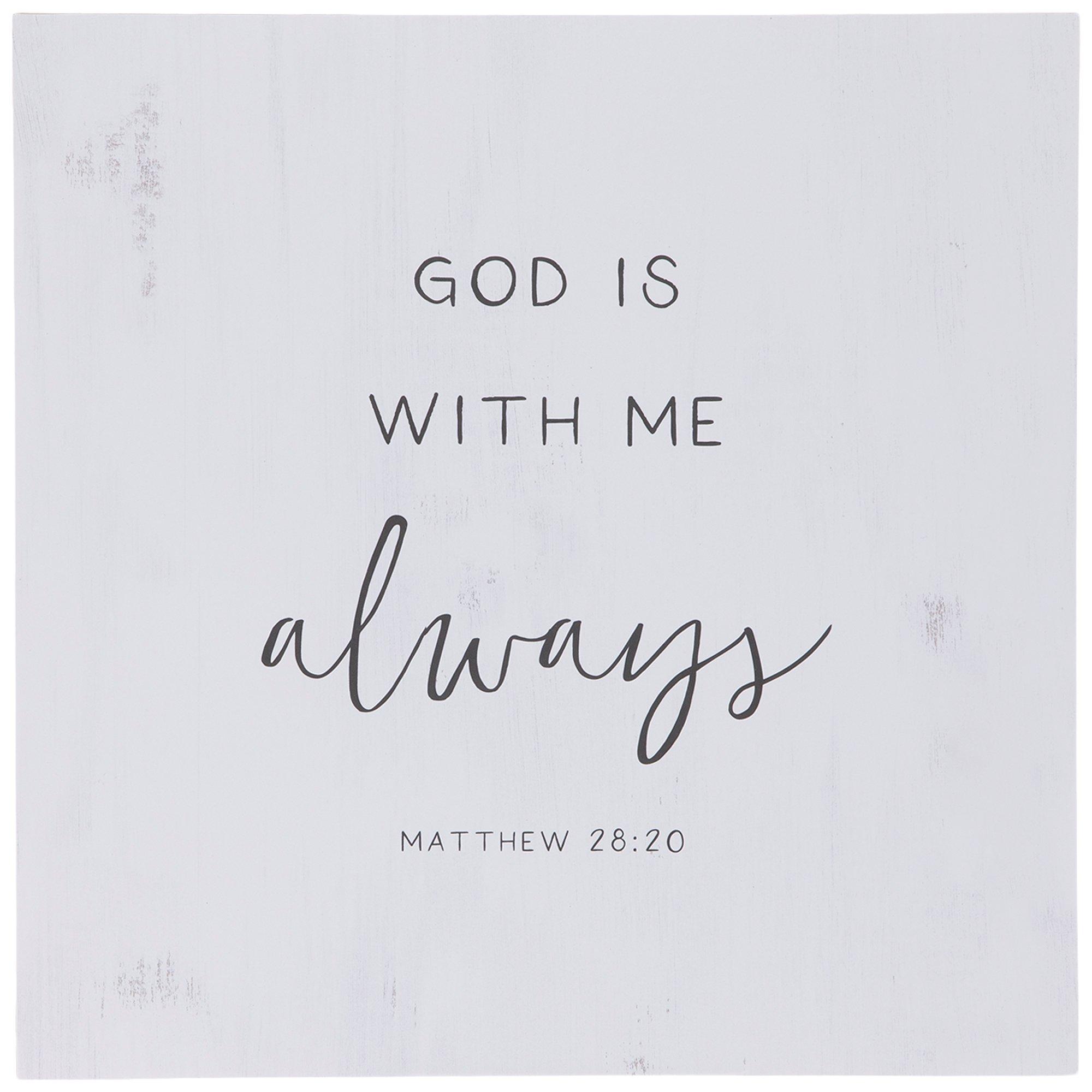 Matthew 28:20 Wood Wall Decor