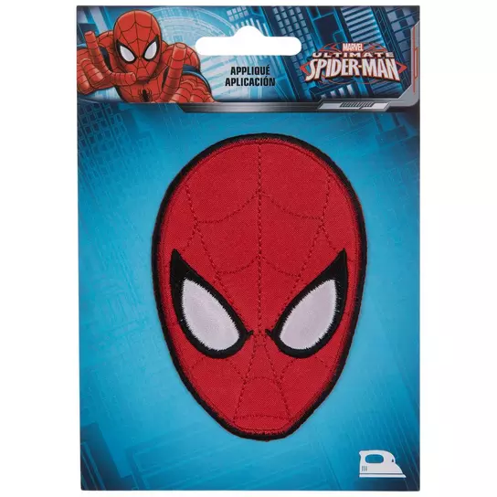 Spiderman iron-on patches for clothing, DIY applique, clothes repair