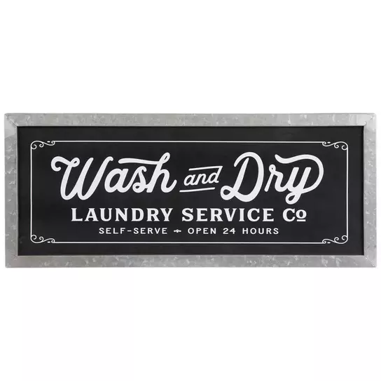 Wash & Dry Laundry Wood Wall Decor | Hobby Lobby | 2070977