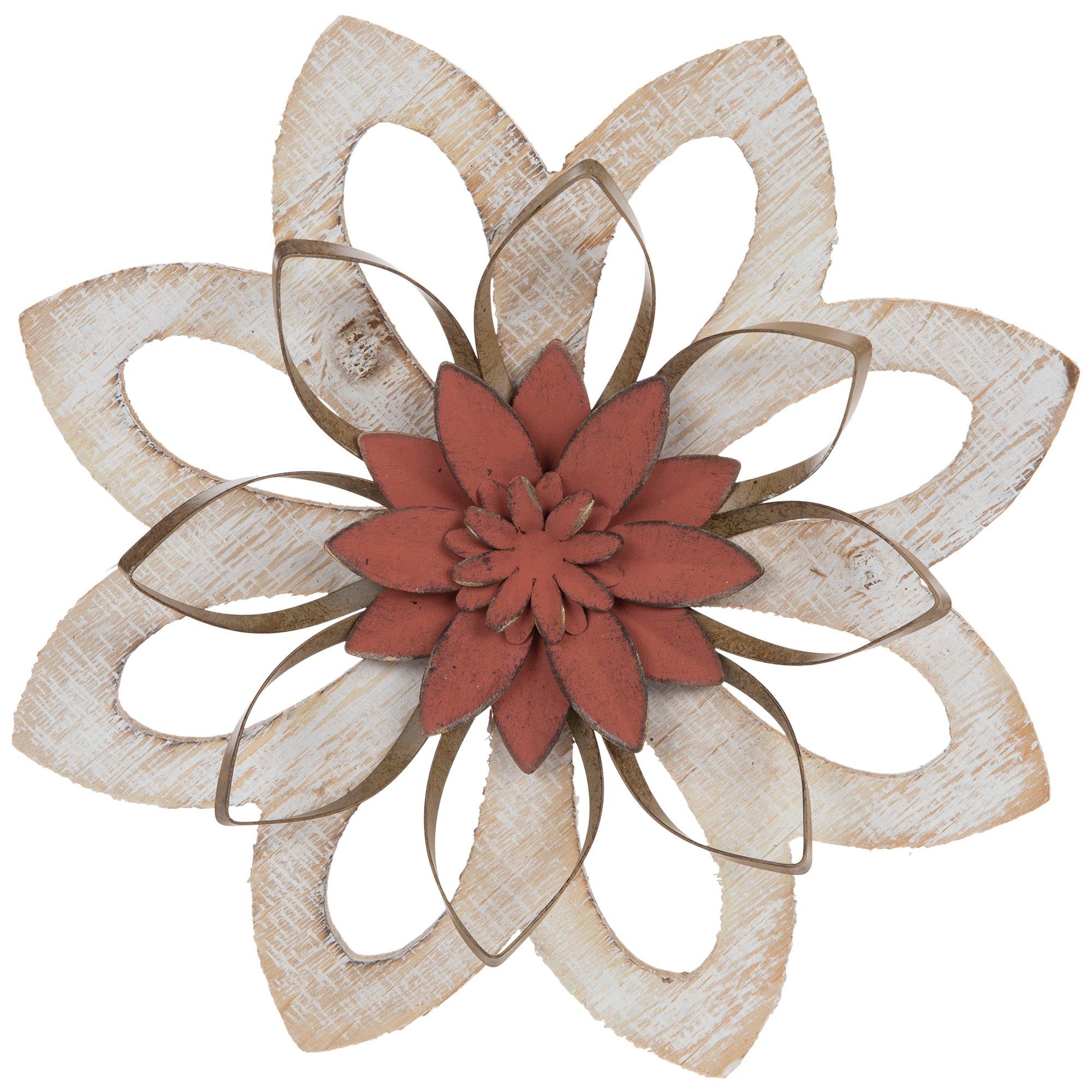 Red Layered Flower Wood Wall Decor | Hobby Lobby | 2071405