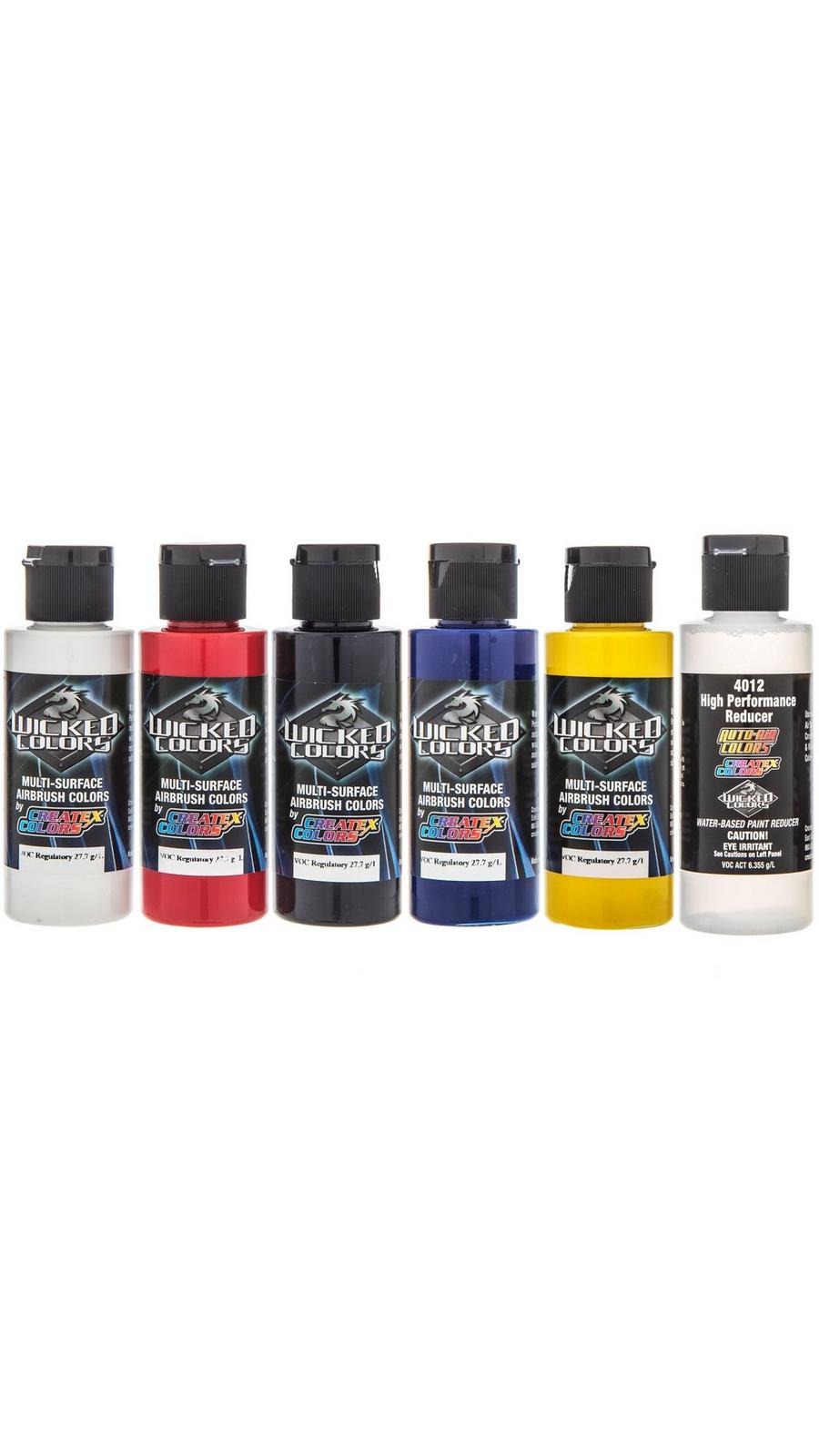Primary Wicked Airbrush Paints - 6 Piece Set | Hobby Lobby | 207274