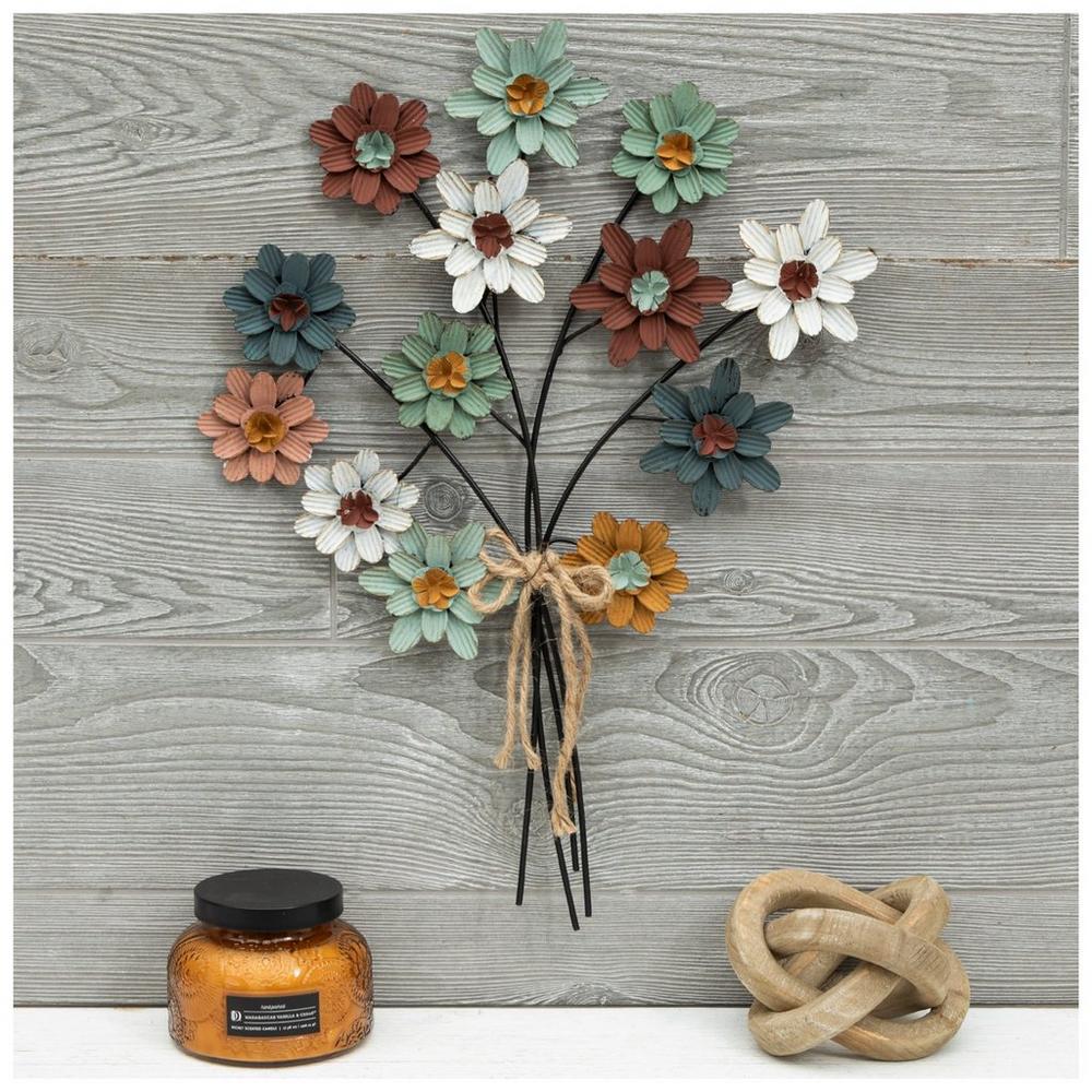 Flower Bouquet Metal Wall Decor