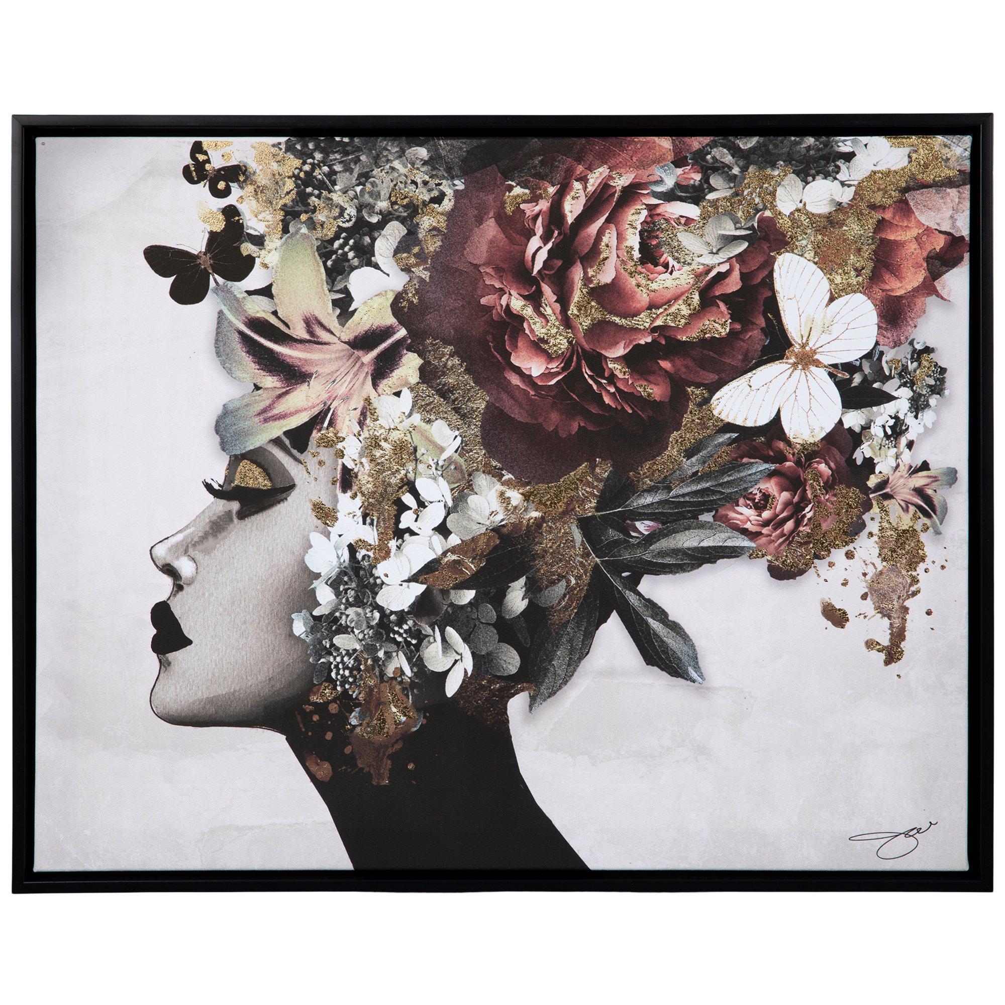 Floral Queen Canvas Wall Decor, Hobby Lobby