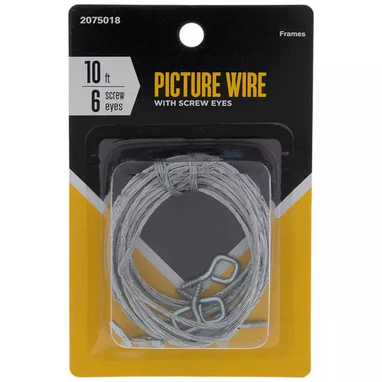 Picture Wire With Screw Eyes