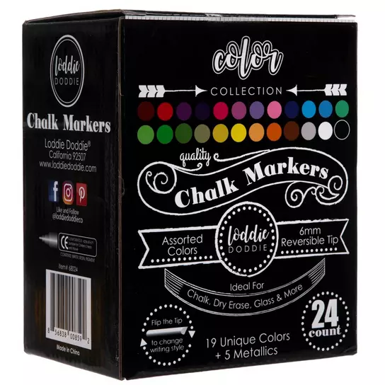 58200 Loddie Doddie Fine Liquid Chalk Markers for Chalkboard