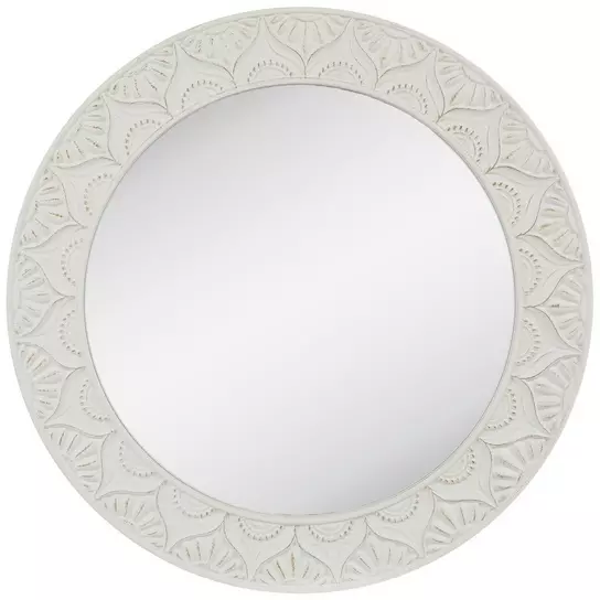 Round Flourish Metal Wall Mirror, Hobby Lobby