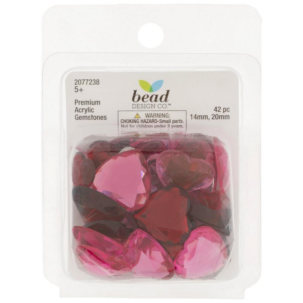 Pink & Red Heart Rhinestones | Hobby Lobby | 2077238