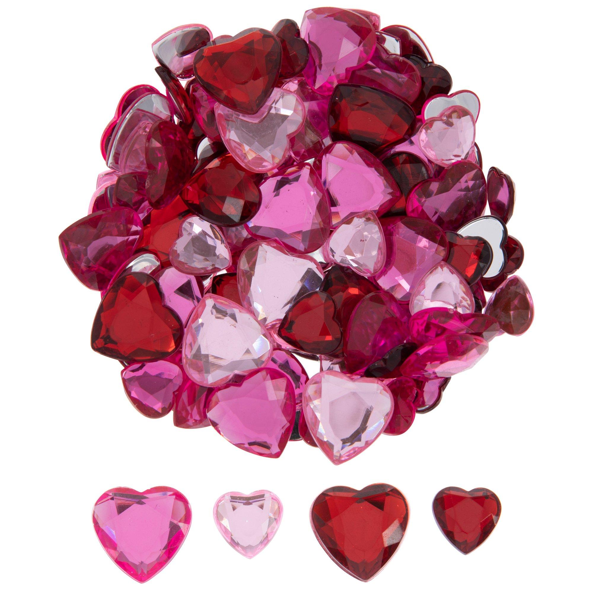 Pink & Red Acrylic Hearts Hobby Lobby 2077238