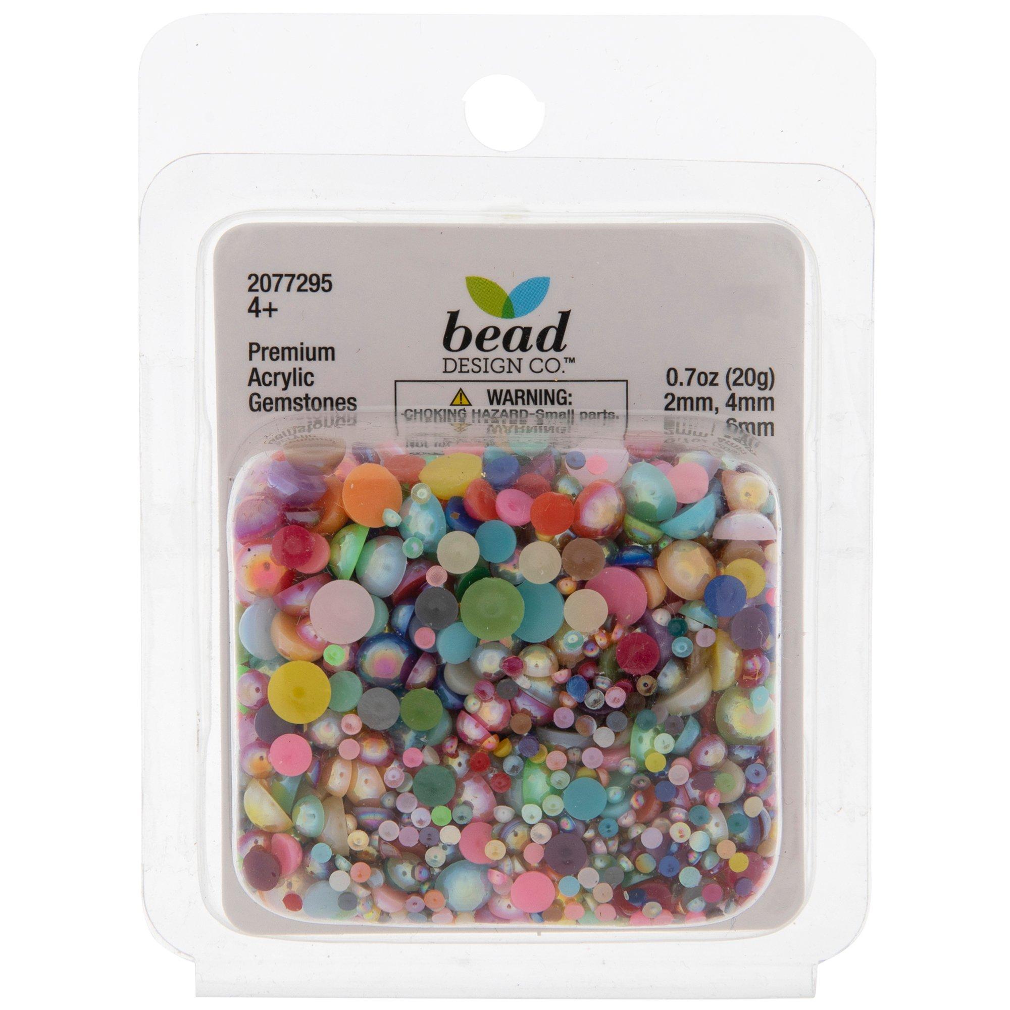 Pearlescent & Faceted Plastic Bead Box, Hobby Lobby