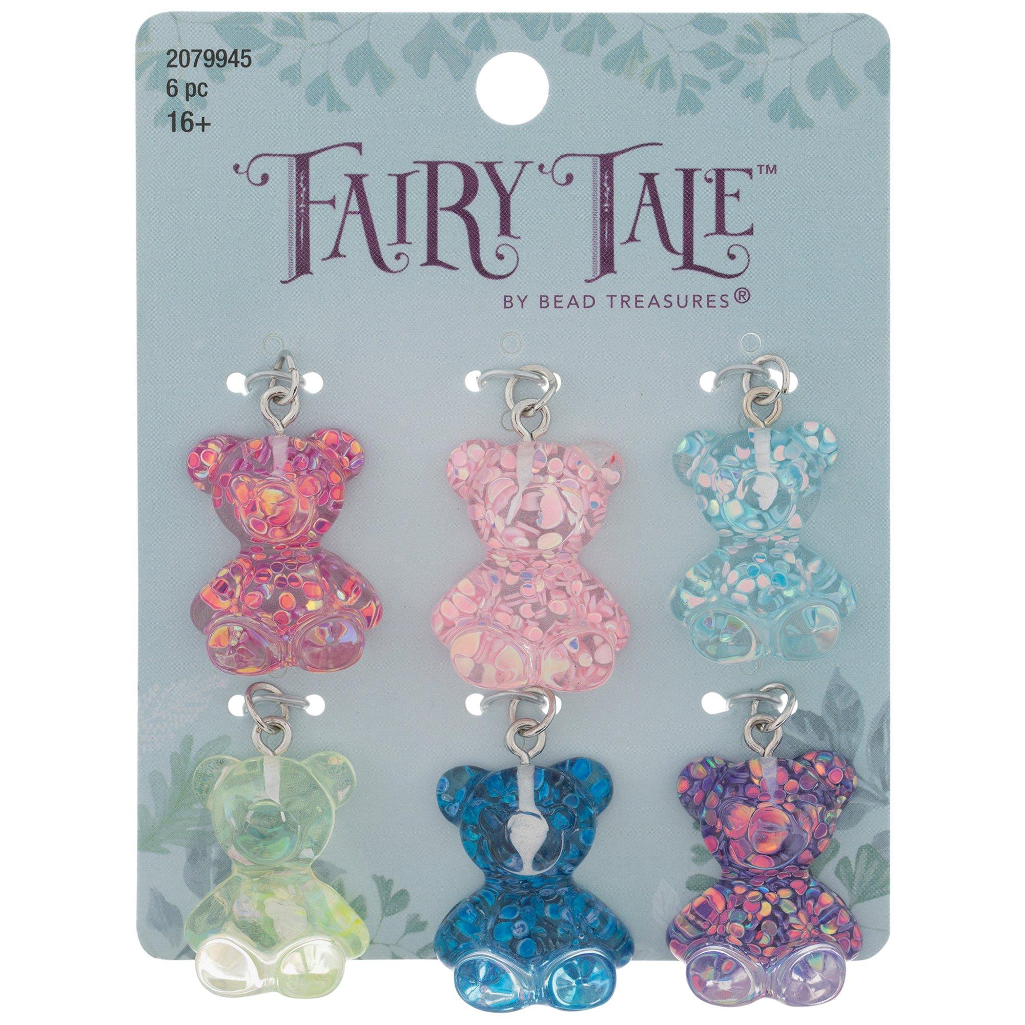 Colorful Gummy Charms Bear Pendant Glitter Resin Bear Charms Gummy Bear  Beads Charm Necklace Charms