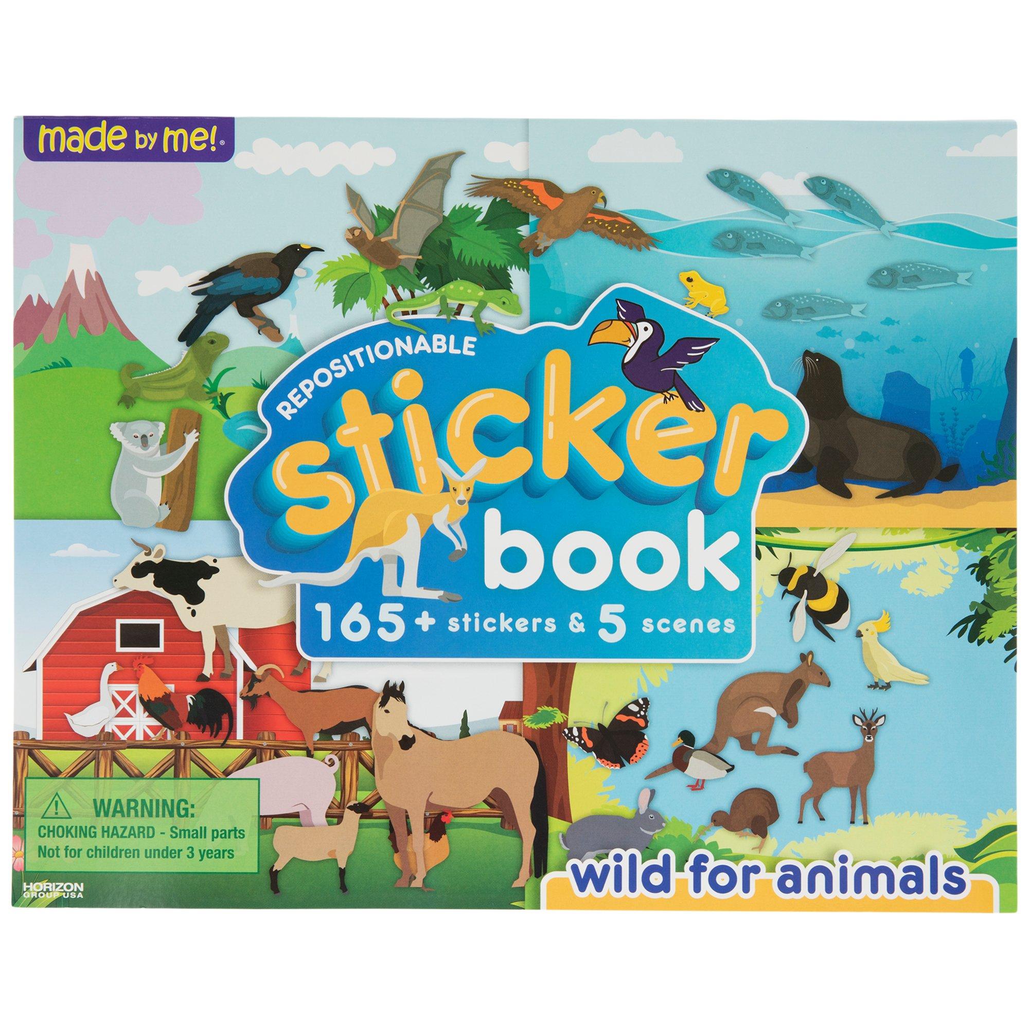 Wild For Animals Repositionable Sticker Book Hobby Lobby 2080786
