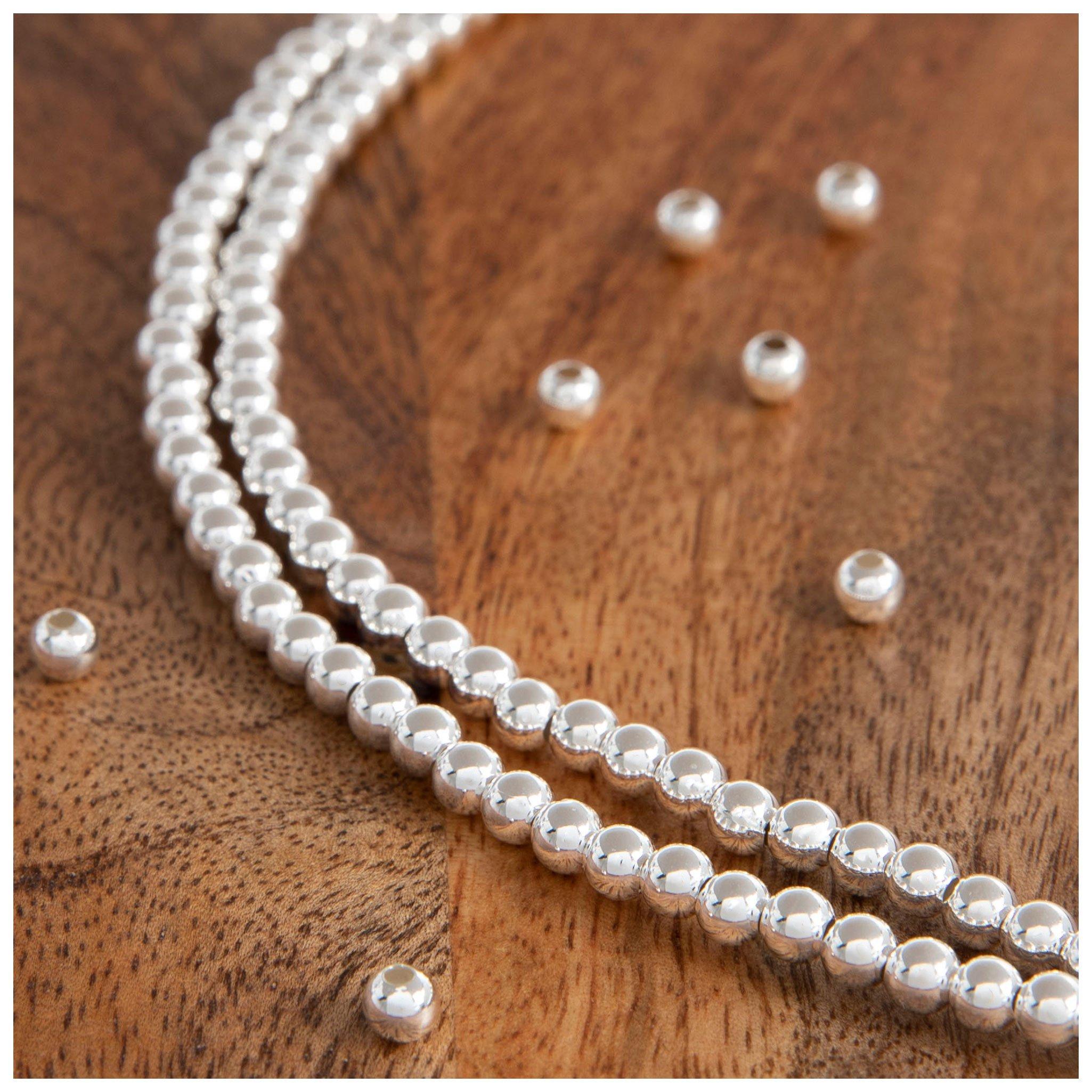 Round Metal Bead Strands
