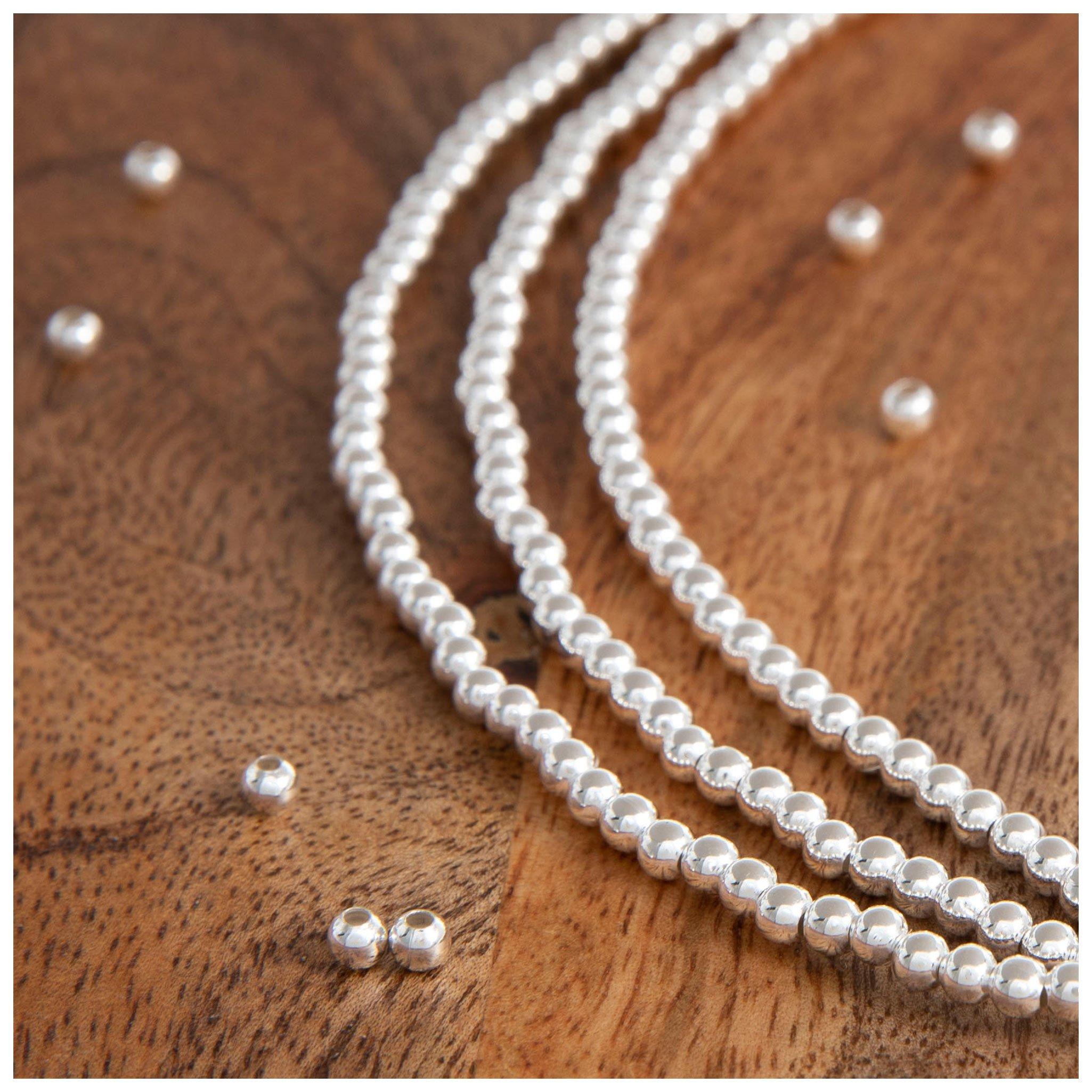 Round Metal Bead Strands
