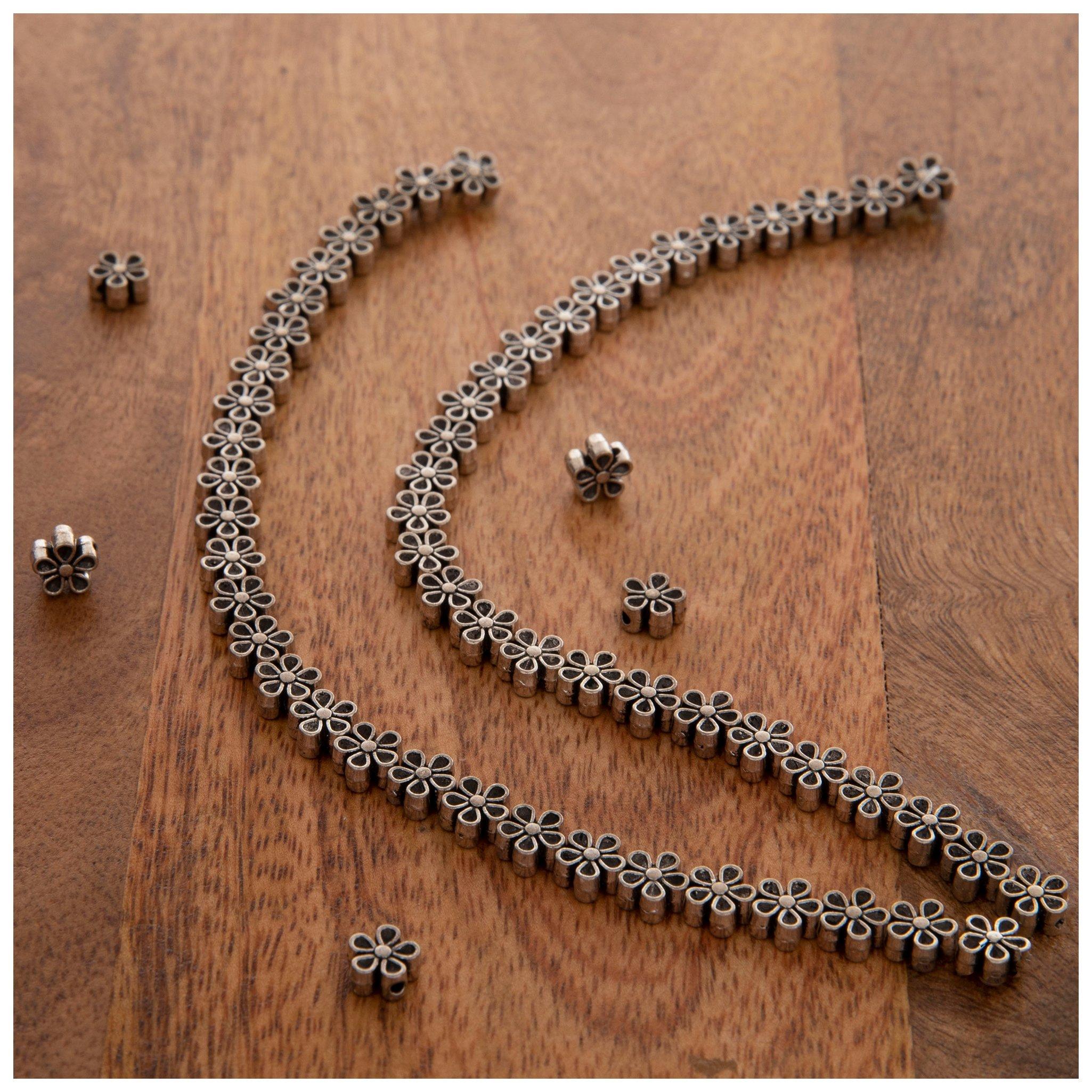 Flower Spacer Bead Strands 6mm x 6.8mm Hobby Lobby 2082980