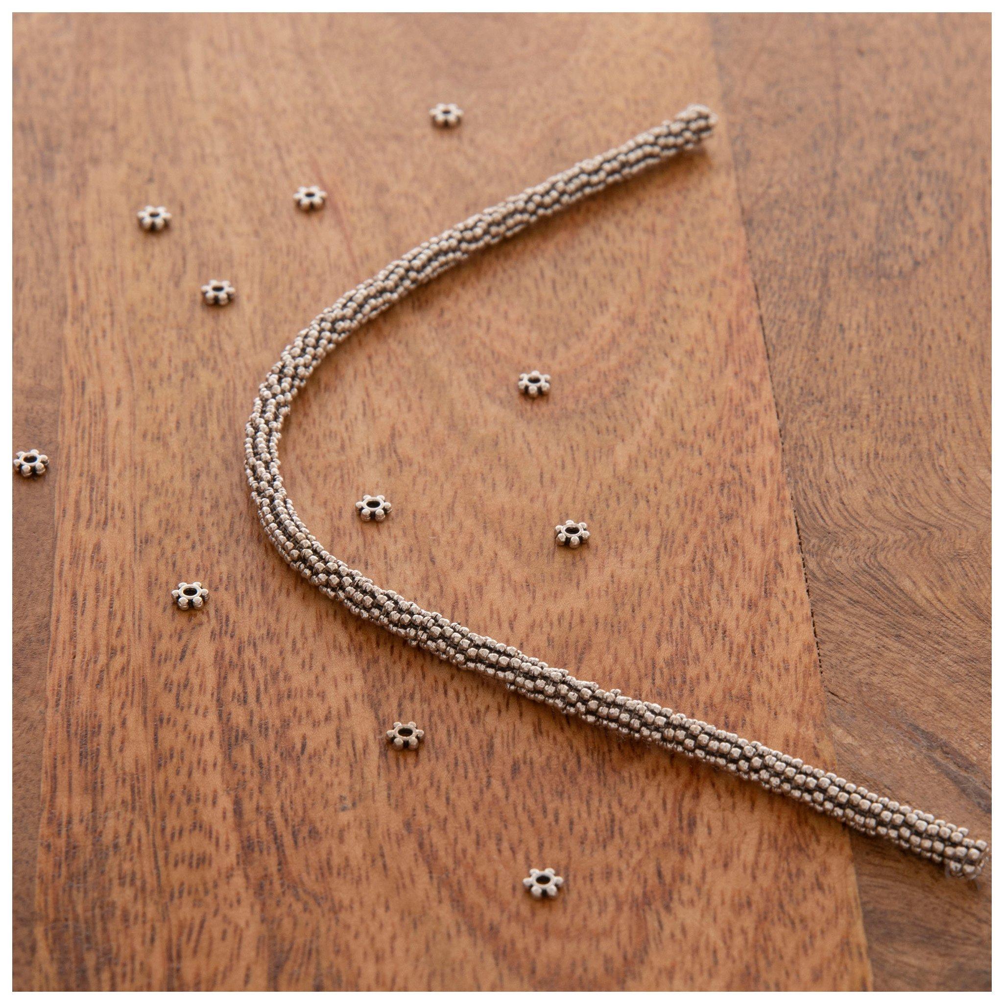 Daisy Spacer Bead Strand 1.2mm x 3.64mm Hobby Lobby 2083202