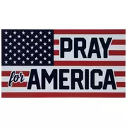 Pray For America Flag Car Magnet