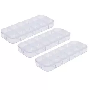 BESTOYARD 2pcs Box Clay Candy Containers Craft Storage Organizer Bead  Containers Craft Organizer Beads Organizer Bead Organizer for Jewelry  Making
