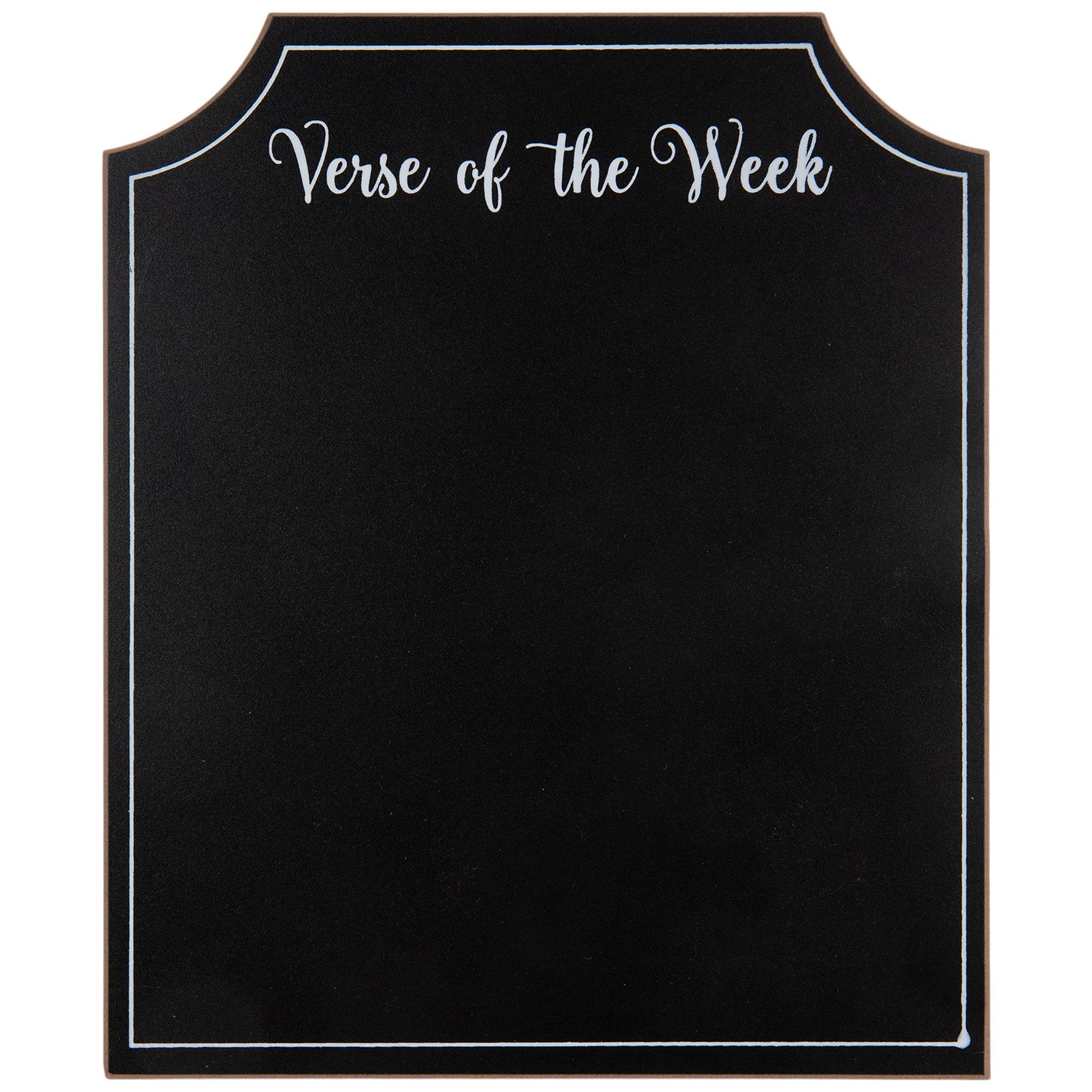 Verse Of The Week Chalkboard Wood Decor