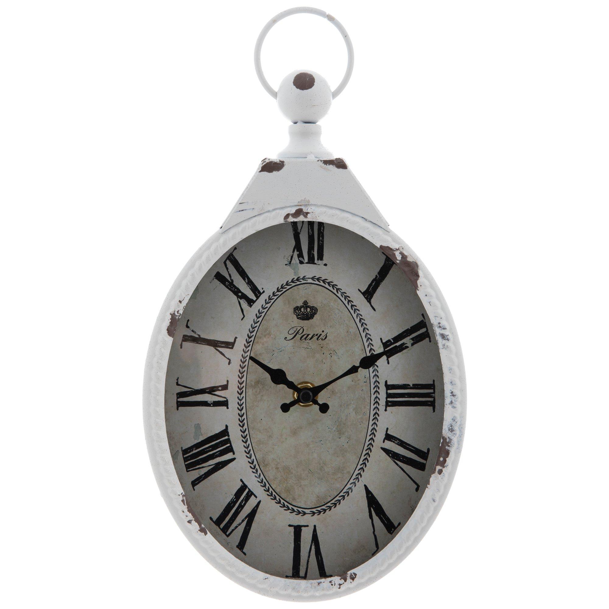 Oval Distressed Metal Wall Clock Hobby Lobby 2087674