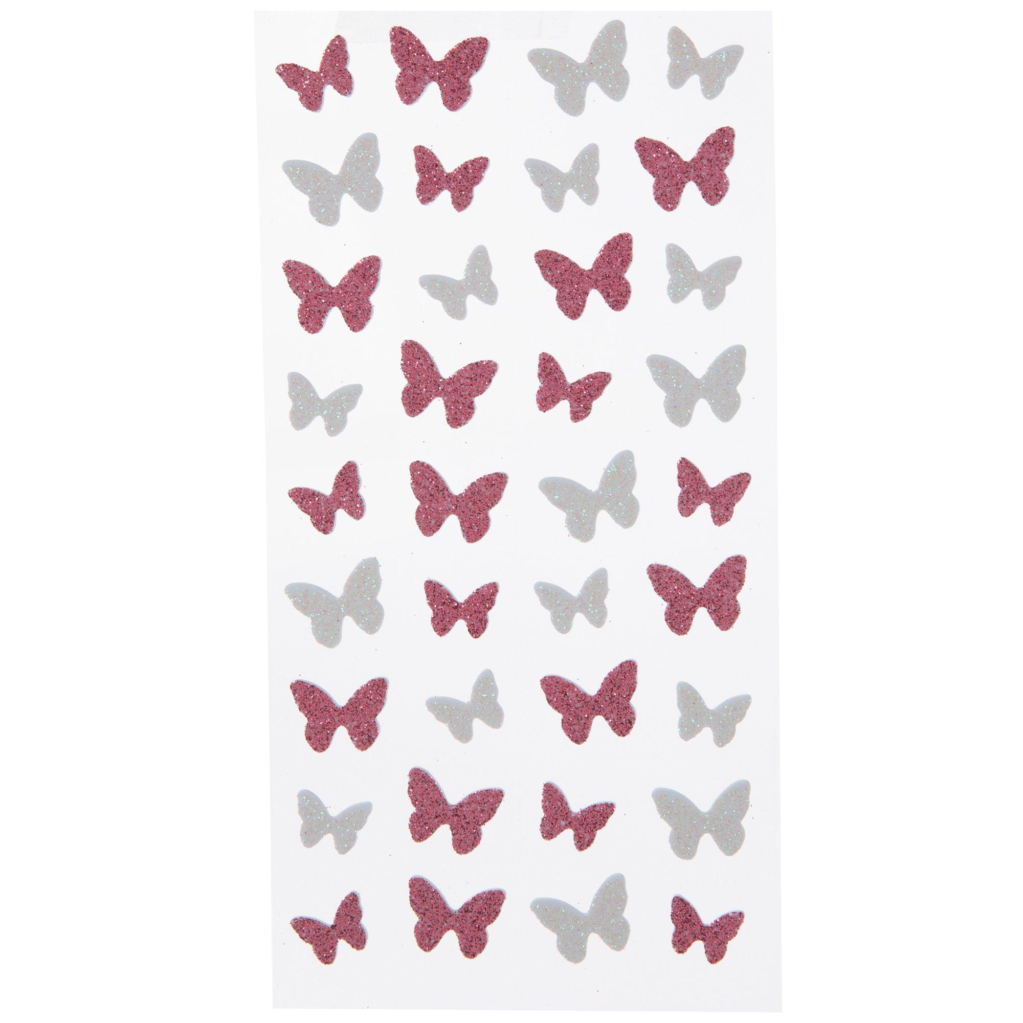 Glitter Butterfly Stickers Hobby Lobby 2087856