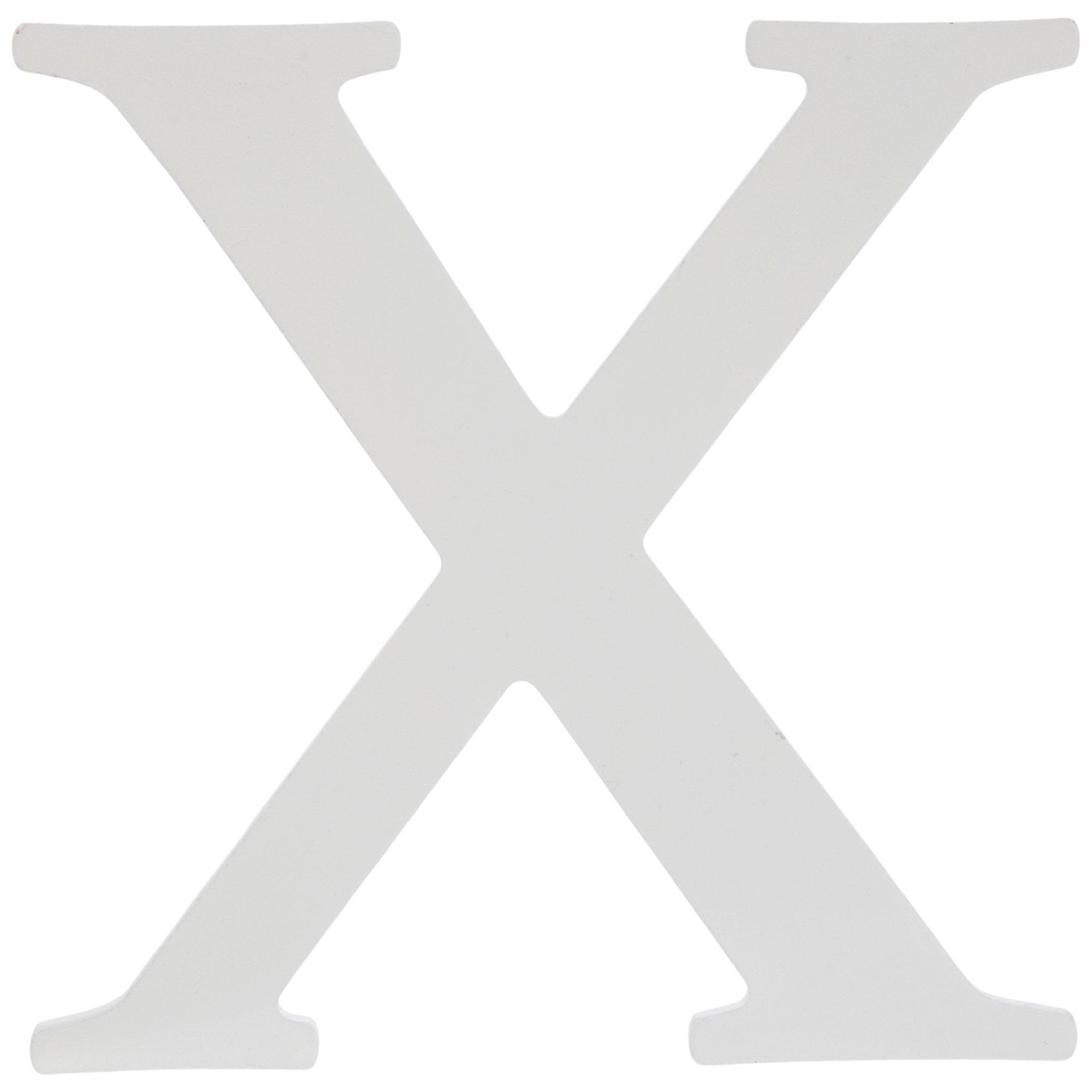 White Wood Letter - 6